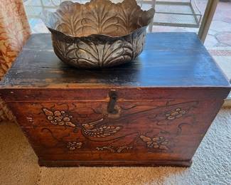 Hand Painted Asian Chest