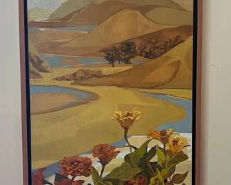 MCM Landscape Painting by Mary Ambrose