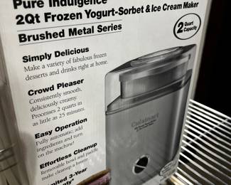 NIB Cuisinart Ice Cream Sorbet Maker