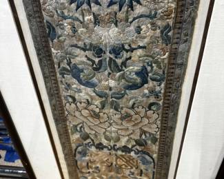 Asian Fabric framed