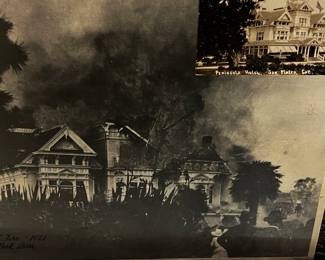 San Mateo Hotel destroyed Photo on wood
c1921