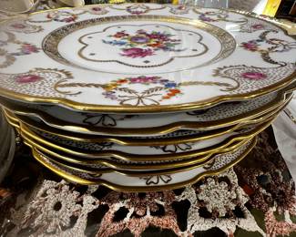See (7) Dinner Plates European Porcelain Schumann