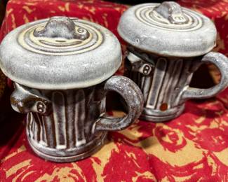 Pottery Mug Trash Cans