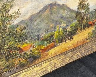 Small Antique Painting c1898 
Alphonse SONTAG -California Artist