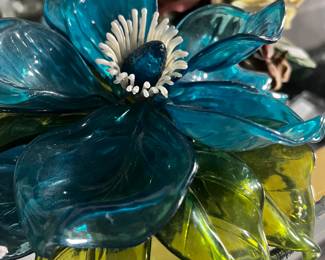 Acrylic Floral / Mid Century lg