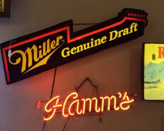 Vintage Beer Signs working