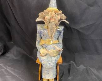 Te Mago Ceramic Wizard Sculpture