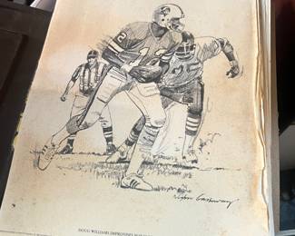 Vintage Tampa Bay Buccaneers etching
