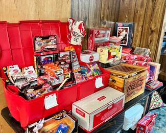 Just some of the tons of Coca-Cola items we have