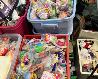 Totes full of vintage McDonalds toys