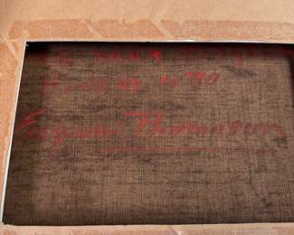 Detail of title and signature