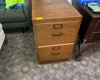 Globe Wernicke Oak File Cabinet