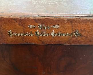 Signed Brunswick-Balke-Collender Co. 