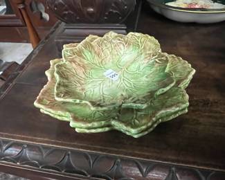 Majolica Leaf Dishes