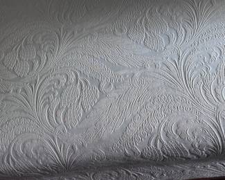 Detail of Gorgeous fabric on Ottoman