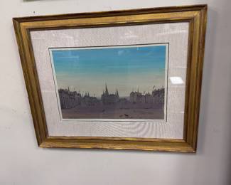 Original Watercolor by Michel Delacroix