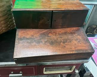 Gorgeous Early Mahogany Lap Desk