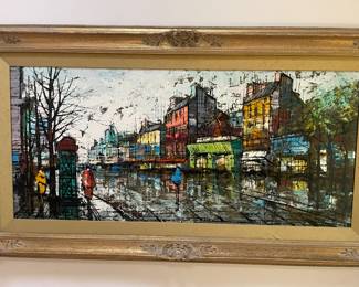 Mid-C orig painting , large approx 28X40