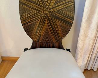 Century furniture exotic wood chair