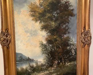 Large Orig European style Painting 