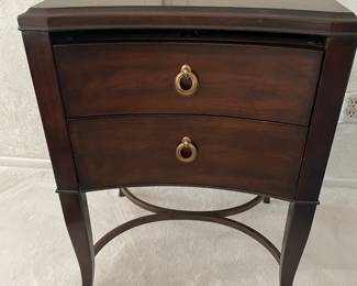 Pair of thomasville bedside tables. 