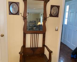 Antique Hall Tree