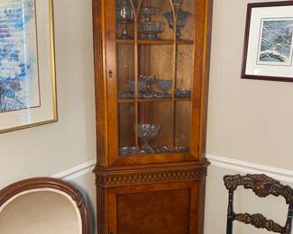 Matching Pair Priba Furniture Corner Cabinets