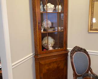 Matching Pair Priba Furniture Corner Cabinets