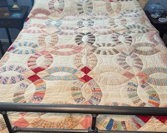 Handmade Wedding Ring Quilt