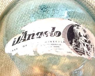 Vintage D'Angelo East Dundee, IL Natural Spring Water Glass Bottle