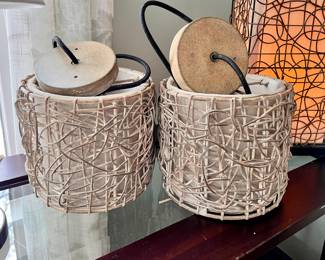 Matching hanging ceiling light fixtures 