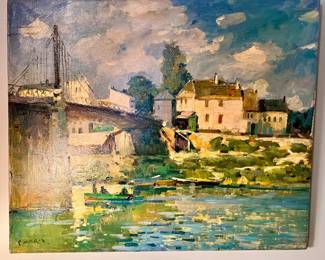 Sea scape oil painting