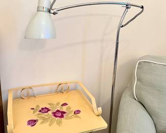 Vtg. Chrome floor lamp