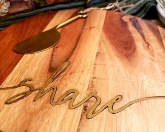 New cheese board and knife 