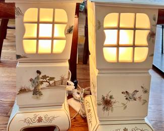 Stunning Vtg. lamps - approx. 30"H