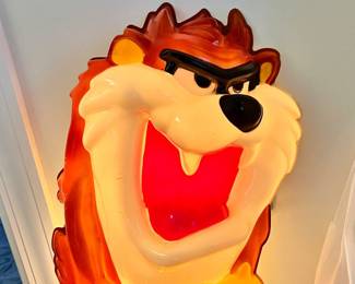 Vtg. Highlite Looney Tunes Tasmanian Devil lighted Blow Mold 