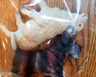 Vintage Hollow Celluloid Animal Figures