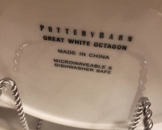 12 Pottery Barn Great White Octagon