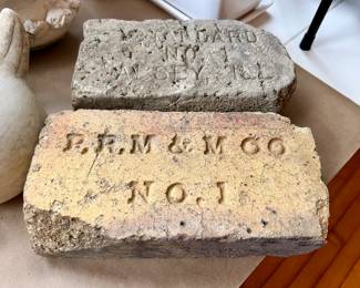 My kids found these bricks in the creek here in East Dundee MANY years ago