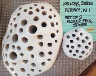 Kellogg Studio Petosky, MI Flower Frog Stones
