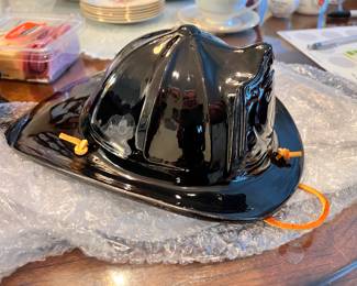 Vtg. Haeger fireman’s hat planter