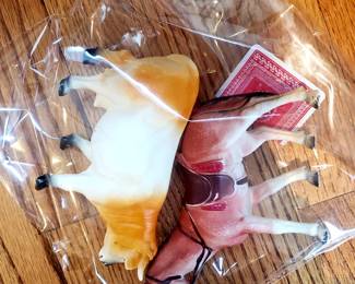 Vintage Hollow Celluloid Animal Figures