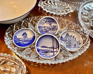 Mini blue and white plates - Denmark