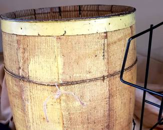 Primitive Old Paint Nail Keg