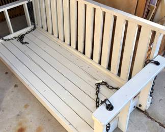 Porch bench w/cushions - 66" x 26" 