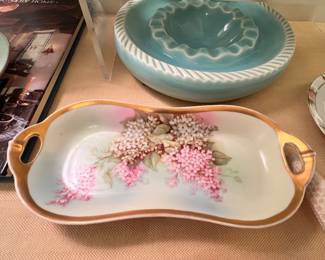Vtg. hand painted dishes