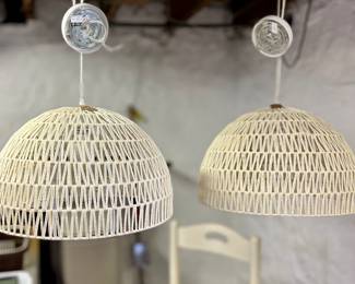 New macramé ceiling lights 
