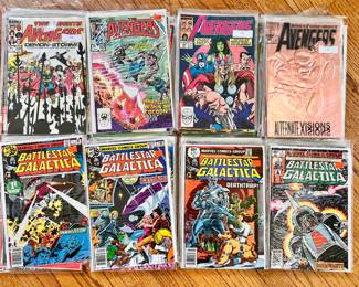 No discount-Per clients request  Vtg. Avengers comic - Starting at #125 through #300 and Battlestar Galactica 