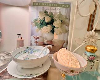 Vtg. hand painted dishes