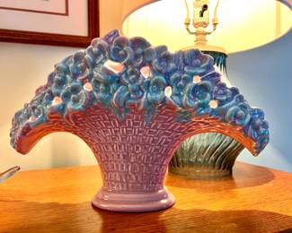 2 Matching  Vtg. Haeger vases